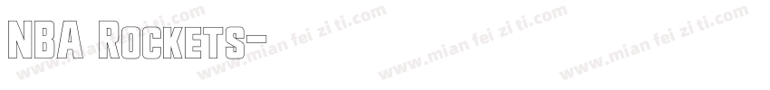 NBA Rockets字体转换